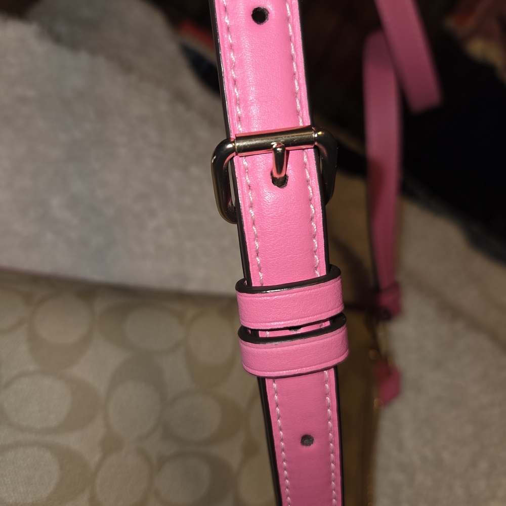 Coach Beige and Pink Women's Bag - Picture 5 of 6